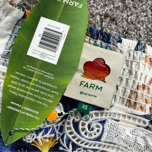 Farm Rio flowers lace jumpsuits summer flowers romper NWT - Picture 7 of 9